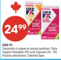 Pharmaprix COLD-FX Daily Support Chewables (45) or Capsules (45 - 60) offer