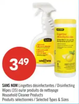 Pharmaprix NO NAME Disinfecting Wipes (35) or Household Cleaner Products offer