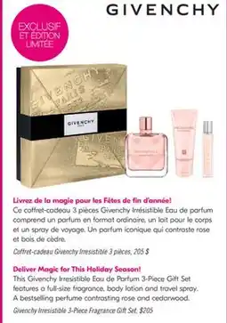 Pharmaprix This Givenchy Irresistible Eau de Parfum 3-Piece Gift Set offer
