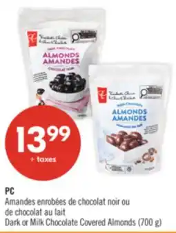 Pharmaprix PC Dark or Milk Chocolate Covered Almonds offer