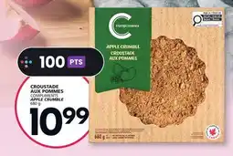 IGA COMPLIMENTS APPLE CRUMBLE offer