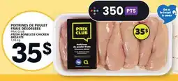 IGA POITRINES DE POULET FRAIS DÉSOSSÉES offer