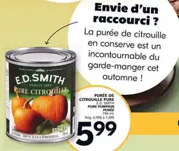 IGA E.D. SMITH PURE PUMPKIN PURÉE offer
