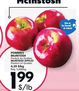 IGA POMMES McIntosh offer