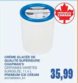 Wholesale Club CRÈME GLACÉE DE QUALITÉ SUPÉRIEURE offer