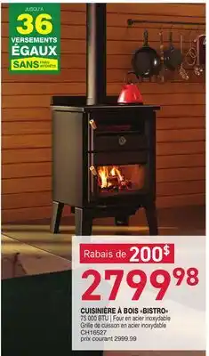 Matério CUISINIÈRE À BOIS BISTRO offer