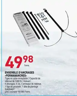 Matério ENSEMBLE D'ANCRAGES PERMANANCRES offer