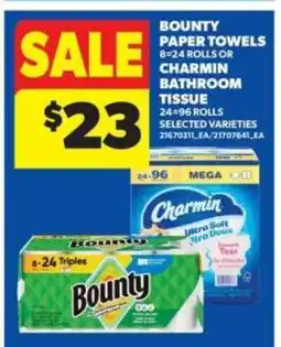 Real Canadian Superstore Bounty Paper Towels or Charmin Bathroom Tissue offer