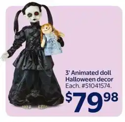 Walmart 3' Animated doll offer