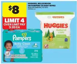 Real Canadian Superstore Huggies, Millie Moon or Pampers 3x Baby Wipes offer