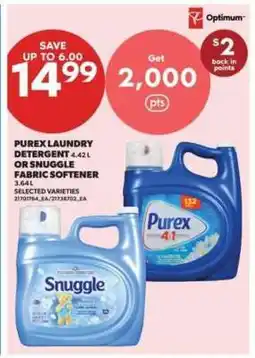 Real Canadian Superstore Purex Laundry Detergent or Snuggle Fabric Softener offer