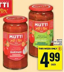 Food Basics Mutti Pasta Sauce offer