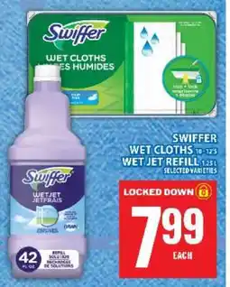 Food Basics Swiffer Wet Cloths / WetJet Refill offer