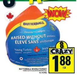 Food Basics BUTTERBALL WHOLE TURKEY offer