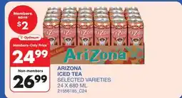 Wholesale Club ARIZONA ICED TEA offer