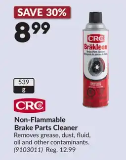 Princess Auto Non-Flammable Brake Parts Cleaner offer