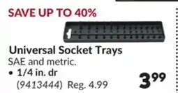 Princess Auto Universal Socket Trays offer