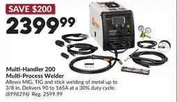 Princess Auto Multi-Handler 200 Multi-Process Welder offer