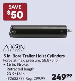 Princess Auto 5 in. Bore Trailer Hoist Cylinders offer