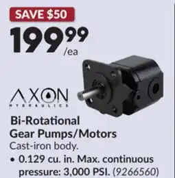 Princess Auto Bi-Rotational Gear Pumps/Motors offer