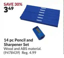 Princess Auto 14 pc Pencil and Sharpener Set offer