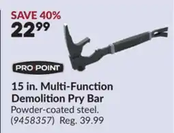 Princess Auto 15 in. Multi-Function Demolition Pry Bar offer