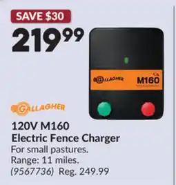 Princess Auto 120V M160 Electric Fence Charger offer