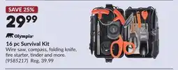 Princess Auto 16 pc Survival Kit offer