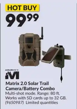 Princess Auto Matrix 2.0 Solar Trail Camera/Battery Combo offer