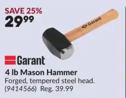 Princess Auto Garant 4 lb Mason Hammer offer