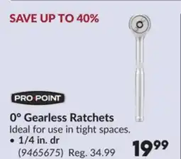 Princess Auto 0° Gearless Ratchets offer