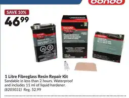Princess Auto 1 Litre Fibreglass Resin Repair Kit offer