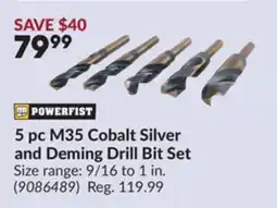 Princess Auto 5 pc M35 Cobalt Silver and Deming Drill Bit Set offer
