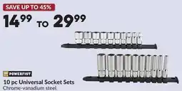 Princess Auto 10 pc Universal Socket Sets offer