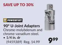 Princess Auto 90° U-Joint Adapters offer