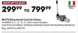 Princess Auto BM70 Directional Control Valves offer