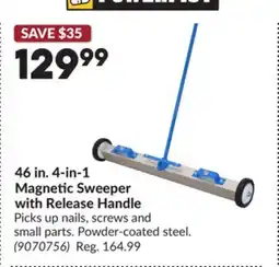 Princess Auto 46 in. 4-in-1 Magnetic Sweeper with Release Handle offer
