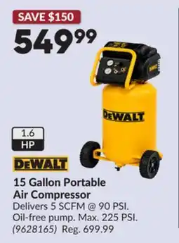 Princess Auto 15 Gallon Portable Air Compressor offer