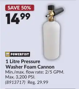 Princess Auto 1 Litre Pressure Washer Foam Cannon offer