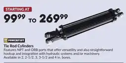 Princess Auto Tie Rod Cylinders offer