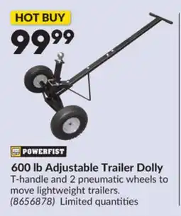 Princess Auto 600 lb Adjustable Trailer Dolly offer
