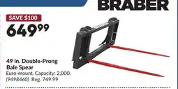 Princess Auto 49 in. Double-Prong Bale Spear offer