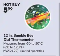 Princess Auto 12 in. Bumble Bee Dial Thermometer offer