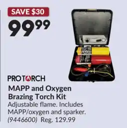 Princess Auto MAPP and Oxygen Brazing Torch Kit offer