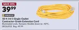 Princess Auto 50 ft 14/3 Single-Outlet Contractor-Grade Extension Cord offer