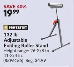 Princess Auto 132 lb Adjustable Folding Roller Stand offer
