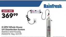 Princess Auto 8 GPM Whole House UV Disinfection System offer