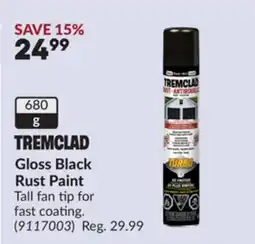 Princess Auto Gloss Black Rust Paint offer