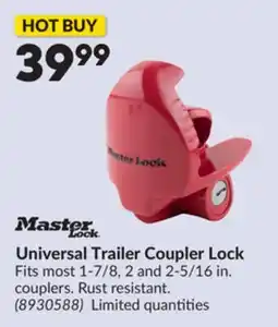 Princess Auto Universal Trailer Coupler Lock offer