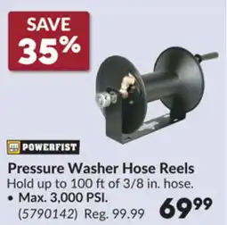 Princess Auto POWERFIST Pressure Washer Hose Reels offer